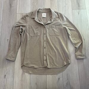 Casa Cabana Women’s Mocha Button Down Size XL